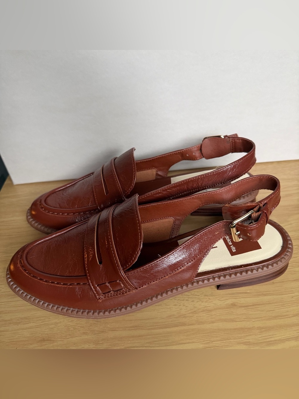 Dolce Vita Leather Slingback Loafers